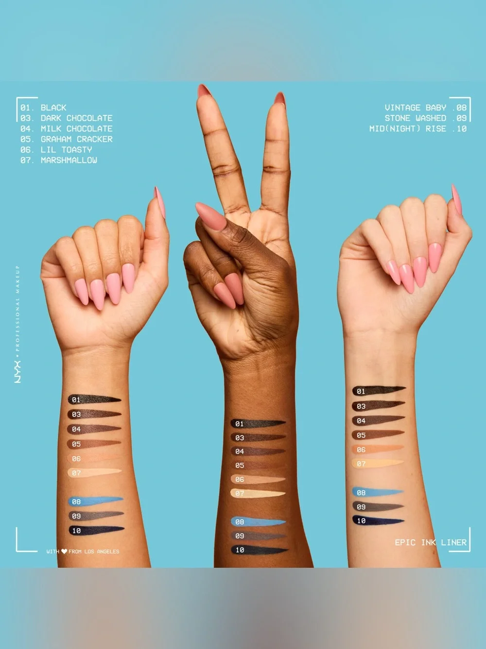 NYX Epic Ink Waterproof Liquid Eyeliner - Vintage Baby, NEW
